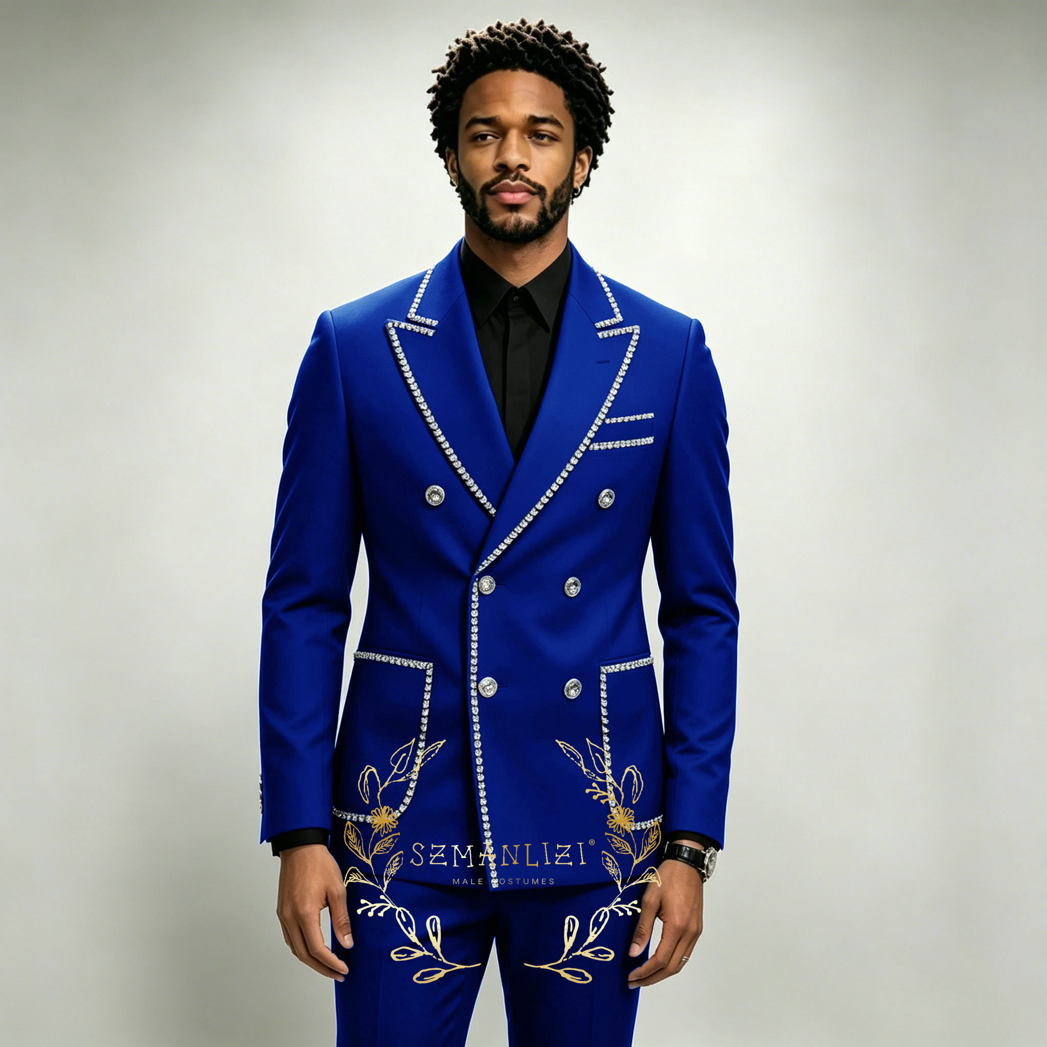 Formal Wear For Men In Wedding - 럭셔리 남성 정장 2피스 로얄 블루