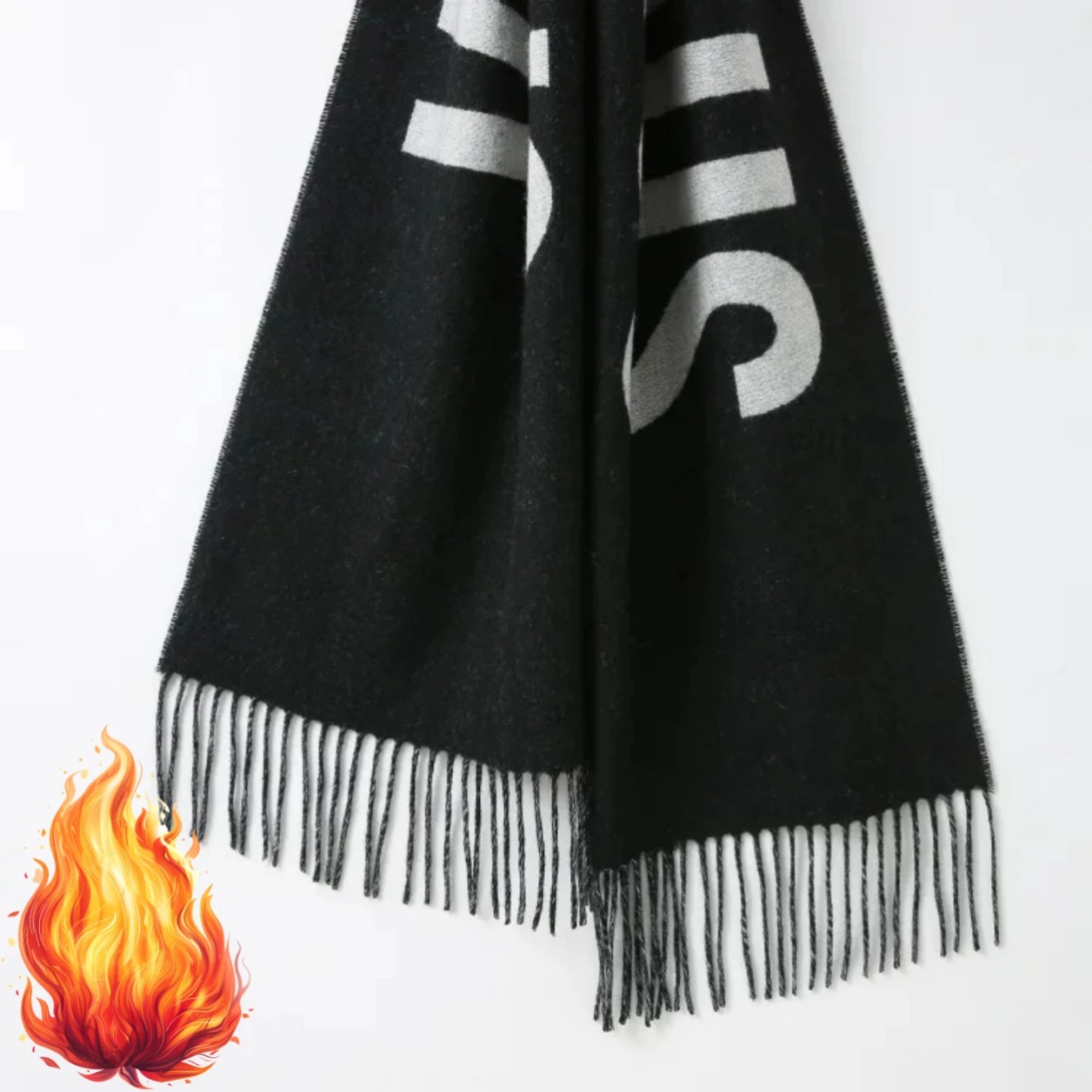 Monogrammed Handkerchief - 여성용 100% 울 스카프 럭셔리 브랜드
