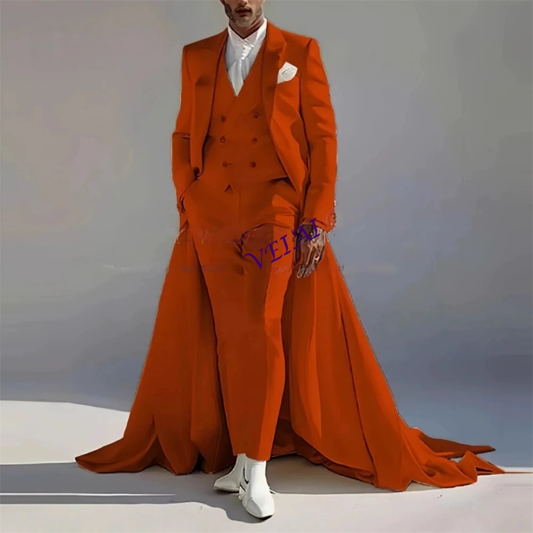 Men'S Formal Attire - 맞춤 남성 연회복 3피스 정장 세트,