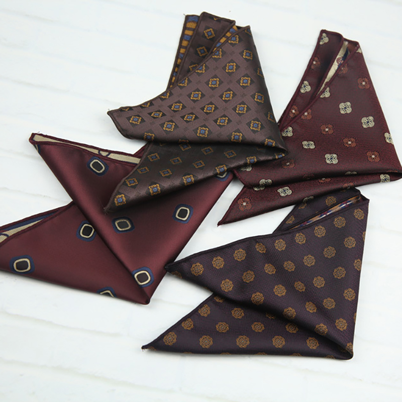 23cm 우아한 폴리에스터 네이비 블록 폴카 도트 포켓 - Young Men Formal Wear 리뷰 및 가격