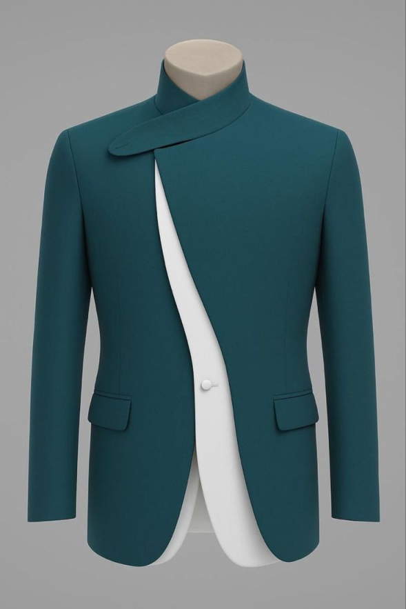 독특한 디자이너 남성 턱시도 원피스 스탠드 칼라 재킷  - Unique Men'S Formal Wear 리뷰 및 가격