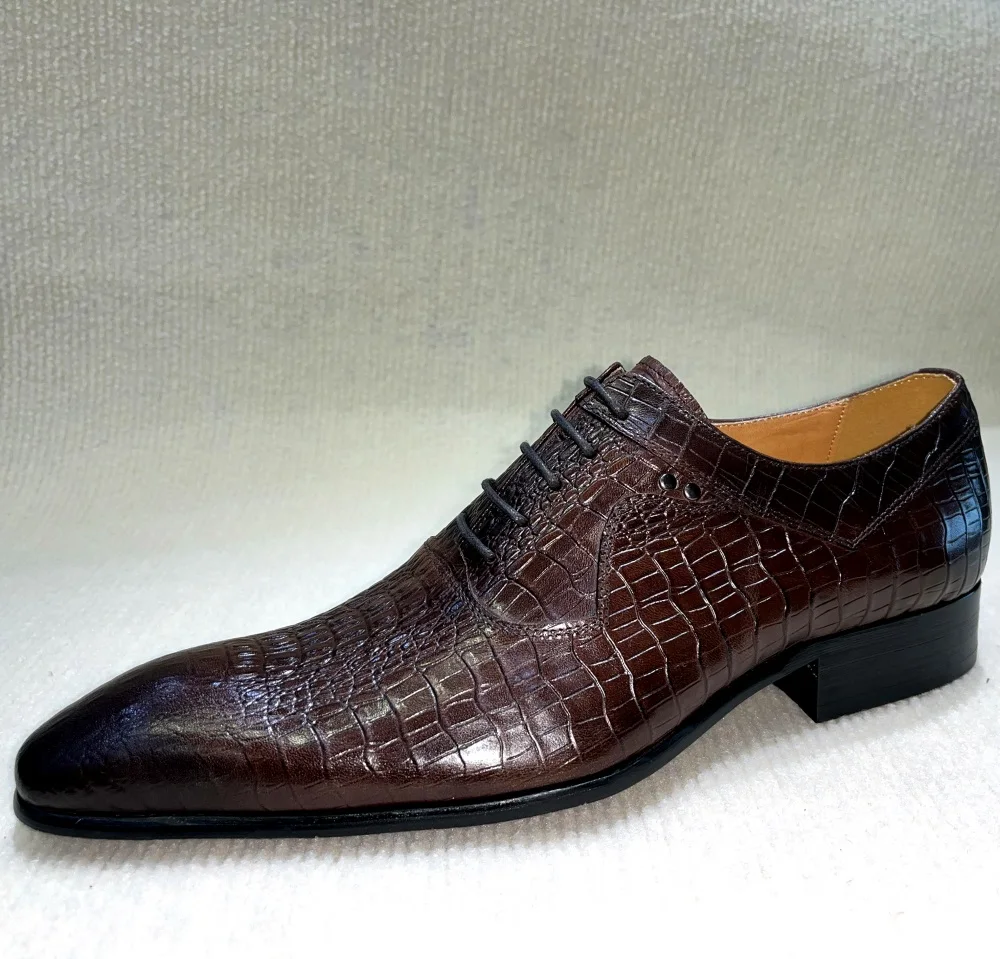 이탈리아 럭셔리 남성 지적 발가락 옥스포드 신발 블랙  - Formal Wear For Men In Wedding 리뷰 및 가격