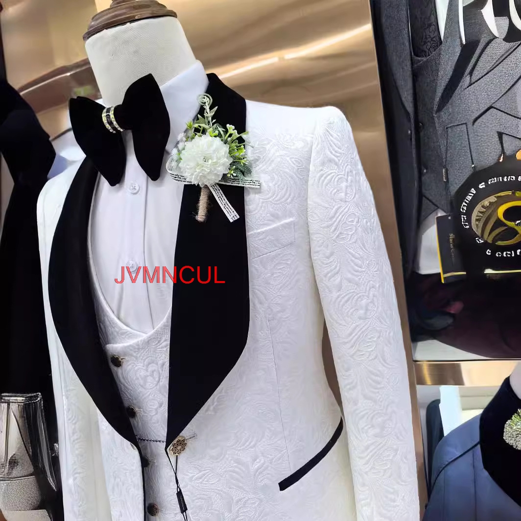 남성 3피스 슬림핏 정장 세트 (웨딩, 신랑, 공식 행 - Men Formal Party Wear Outfit 리뷰 및 가격