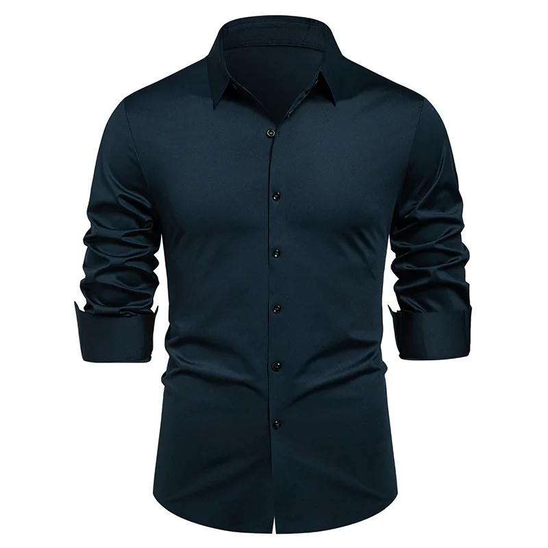 고급 정장 셔츠 남성용 봄 가을 긴팔 신축성 셔츠 구김 - Young Men Formal Wear 리뷰 및 가격