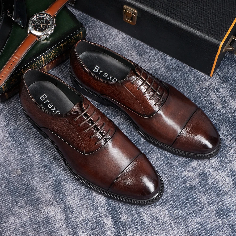 2025 남성 이탈리아 스타일 수제 정품 소가죽 옥스퍼 - Young Men Formal Wear 리뷰 및 가격