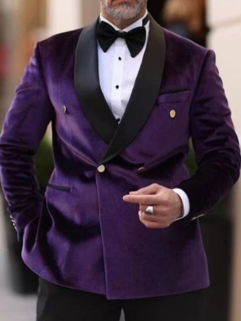XS-6XL 벨벳 웨딩 남성 정장 블레이저 신랑 비즈니 - Men Formal Wear Top 리뷰 및 가격