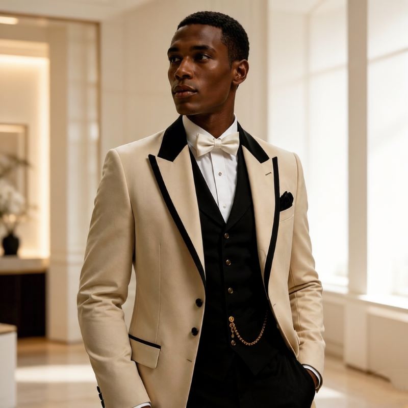 남성용 슬림핏 롱 그룸 턱시도 재킷 3피스 웨딩 정장, - Formal Wear For Men In Wedding 리뷰 및 가격