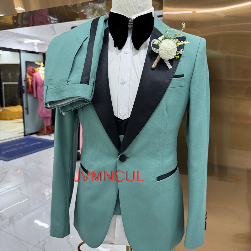 남성 3피스 슬림핏 정장 세트 (웨딩, 신랑, 공식 행 - Men Formal Party Wear Outfit 리뷰 및 가격