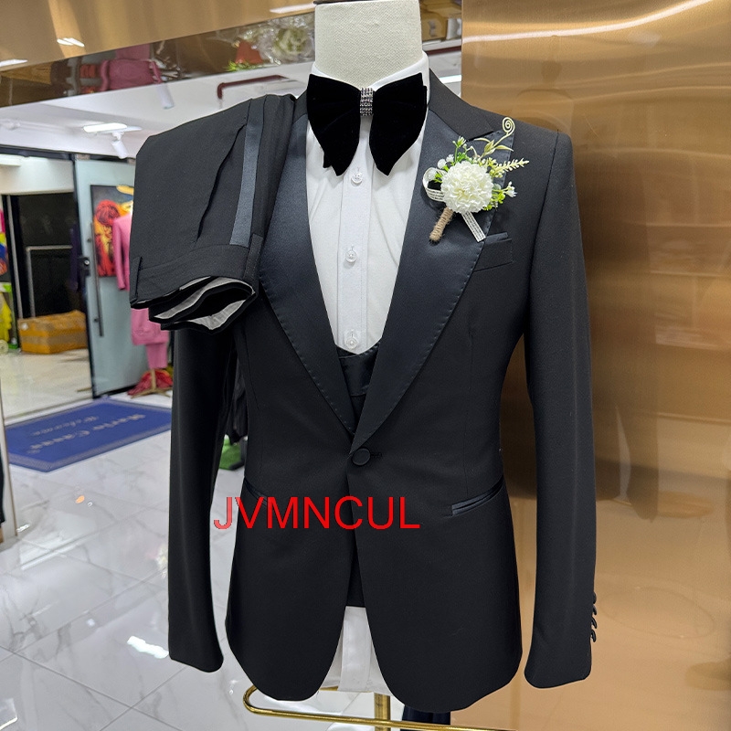 남성 3피스 슬림핏 정장 세트 (웨딩, 신랑, 공식 행 - Men Formal Party Wear Outfit 리뷰 및 가격