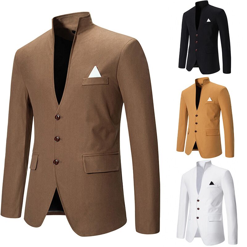 캐주얼 웨딩 남성 턱시도 재킷 포멀 칼라리스 싱글 브레 - Men Formal Wear Top 리뷰 및 가격