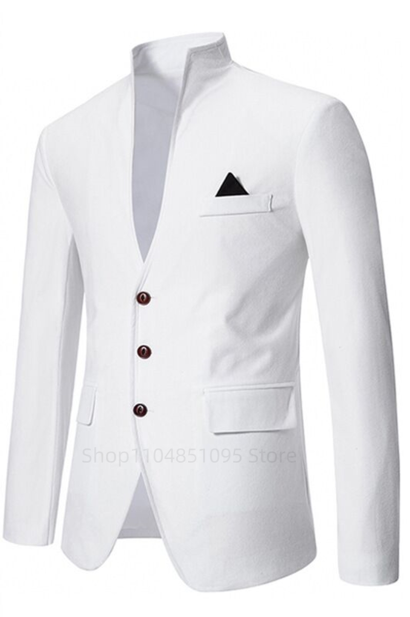 캐주얼 웨딩 남성 턱시도 재킷 포멀 칼라리스 싱글 브레 - Men Formal Wear Top 리뷰 및 가격