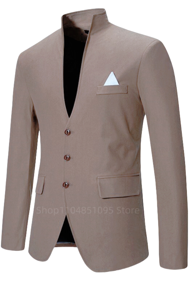 캐주얼 웨딩 남성 턱시도 재킷 포멀 칼라리스 싱글 브레 - Men Formal Wear Top 리뷰 및 가격