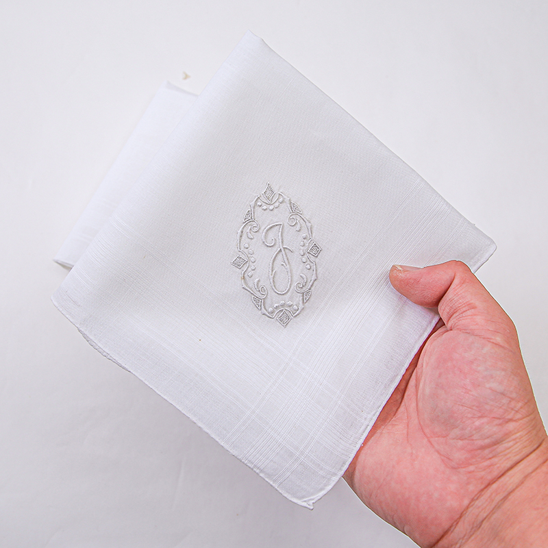 모노그램 이니셜, 고급스럽고 우아한 순린넨 손수건, 손 - Monogrammed Handkerchief 리뷰 및 가격