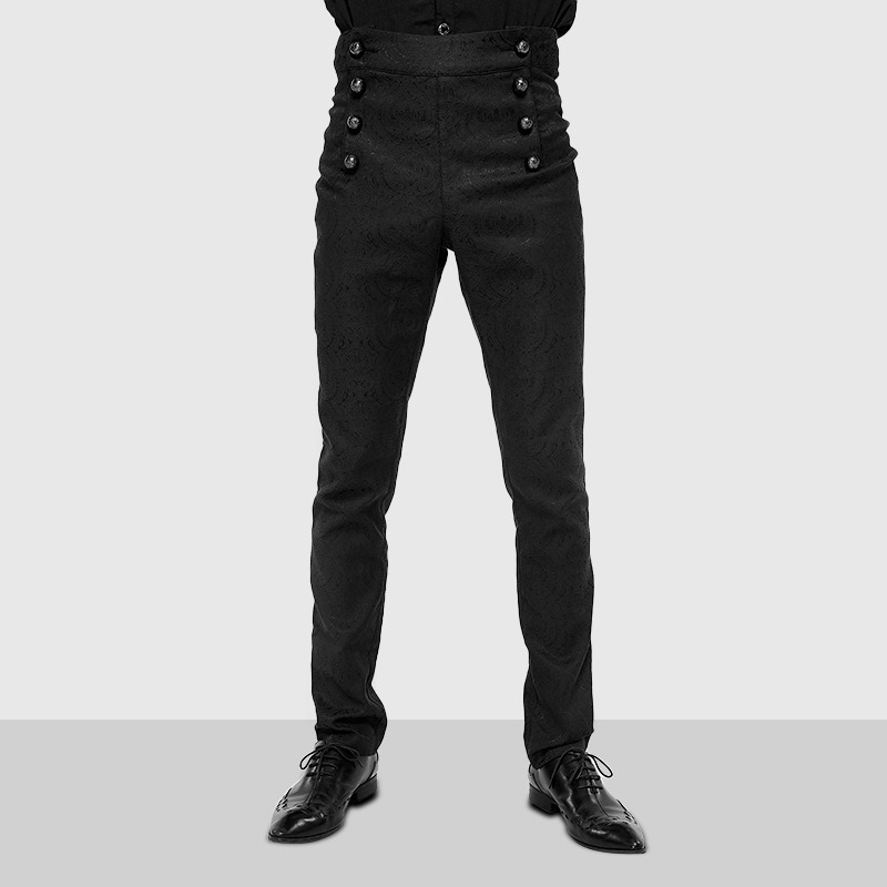 남성용 스팀펑크 빈티지 정장 바지 유니폼 포멀 팬츠 레 - Young Men Formal Wear 리뷰 및 가격