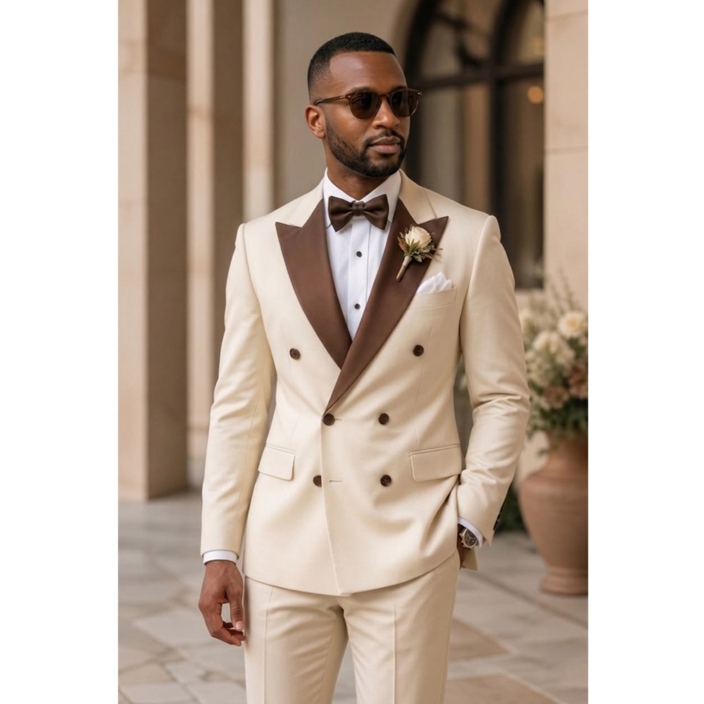 남성 더블 브레스티드 턱시도 수트 패션 피크 라펠 웨어 - Formal Wear For Men In Wedding 리뷰 및 가격